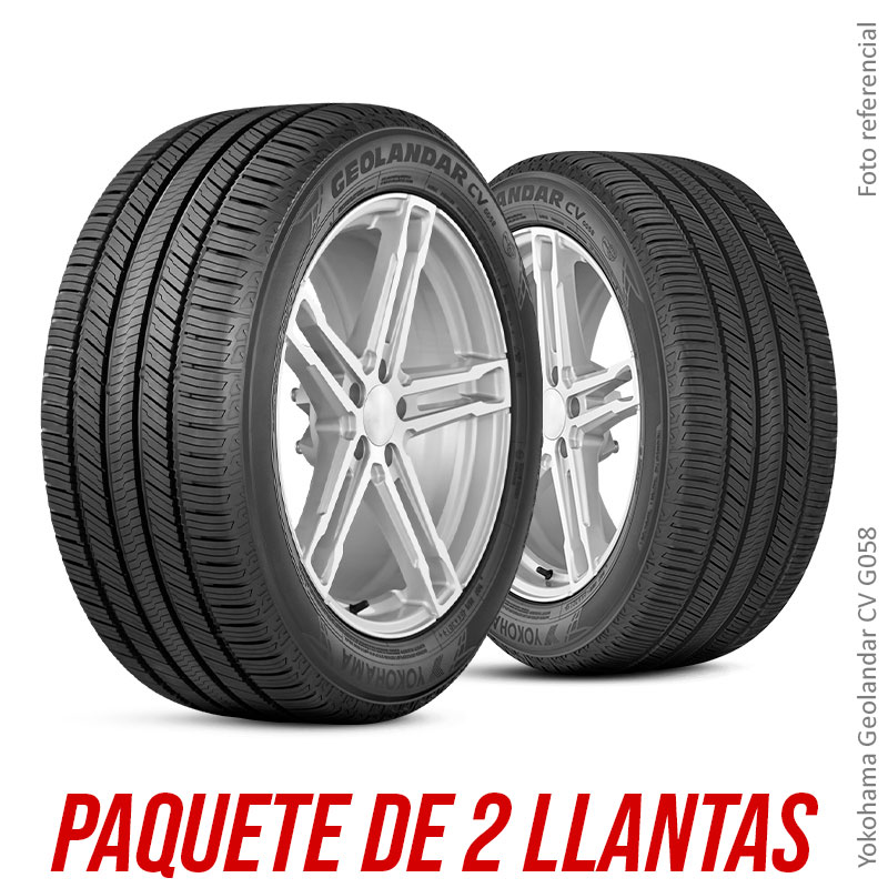 PAQUETE 2 LLANTAS 235/65R17 108V YOKOHAMA GEOLANDAR CV G058 TL XL (Extra Load)