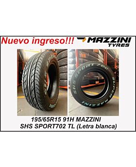 LLANTA 195/65R15 91H MAZZINI SHS SPORT702 (Letra blanca)