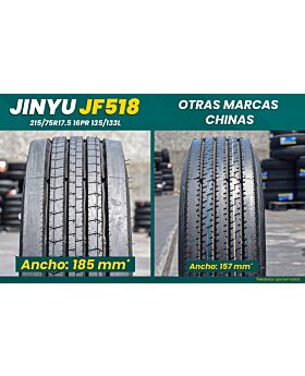LLANTA 215/75R17.5 16PR 135L JINYU JF518 Regional haul Del