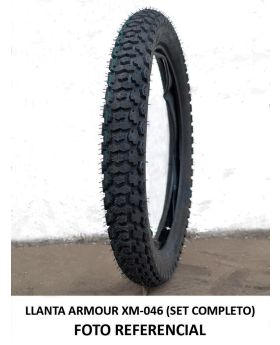 LLANTA 2.75-17 6PR ARMOUR XM-046 TC (llanta+Camara) (mototaxi)