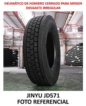 LLANTA 11R22.5 16PR 146L JINYU JD571 Pos (hombro cerrado)