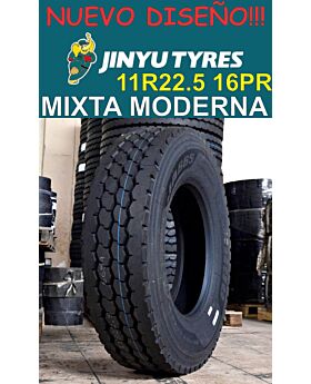 LLANTA 11R22.5 16PR 148L JINYU JA665 Mix/Del (mixta moderna)