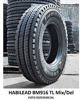 LLANTA 12R22.5 18PR 152K HABILEAD BM916 Mix/Del