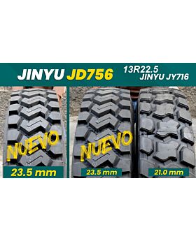 LLANTA 13R22.5 20PR 156G JINYU JD756 Pos