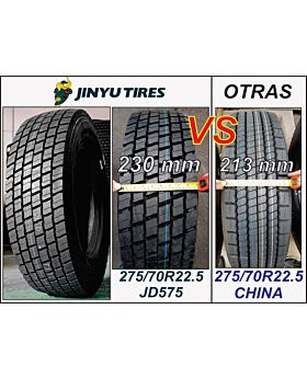 LLANTA 275/70R22.5 16PR 148M JINYU JD575 Pos