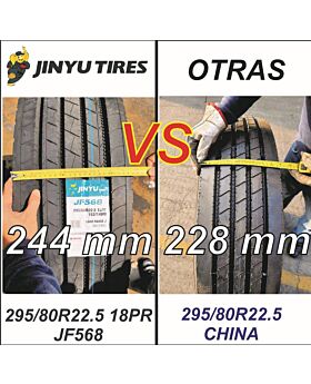 LLANTA 295/80R22.5 18PR 152M JINYU JF568 Del