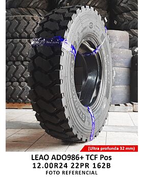 LLANTA 12.00R24 22PR 162B LEAO ADO986+ TCF Pos (ultra profunda 32 mm)