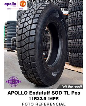 LLANTA 11R22.5 16PR APOLLO Endutuff Sod Pos (off the road)
